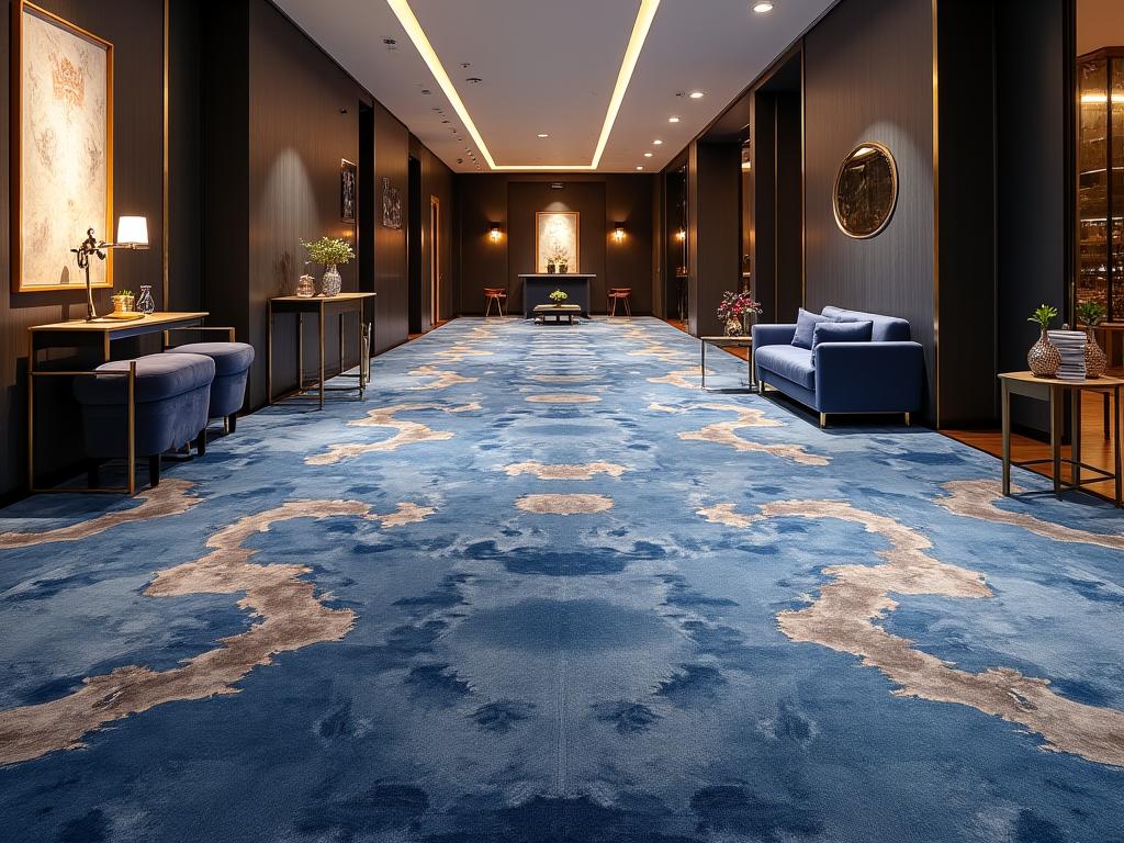 Luxury carpet in boutique hotel lobby Zurich